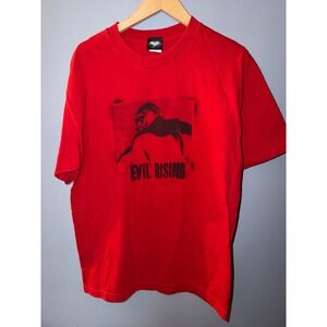 The Dark Knight Rises Bane Evil Rising Red Graphic T-Shirt Mens Large DC Comics